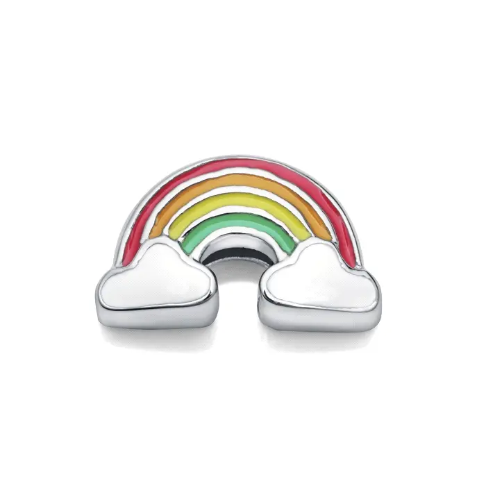 Motivo arcoiris acero para pulsera personalizable